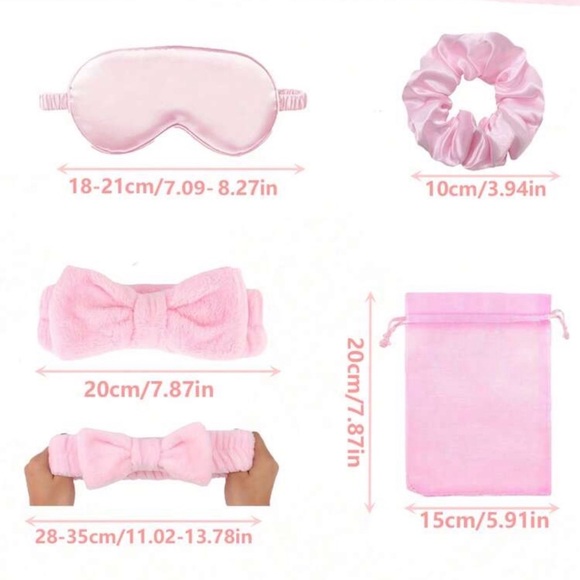 Other - Pink Sleep Mask and Headband Set